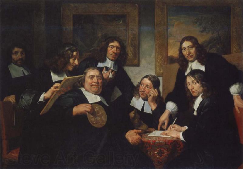 REMBRANDT Harmenszoon van Rijn The Governors of  the Guild of St Luke,Haarlem Spain oil painting art